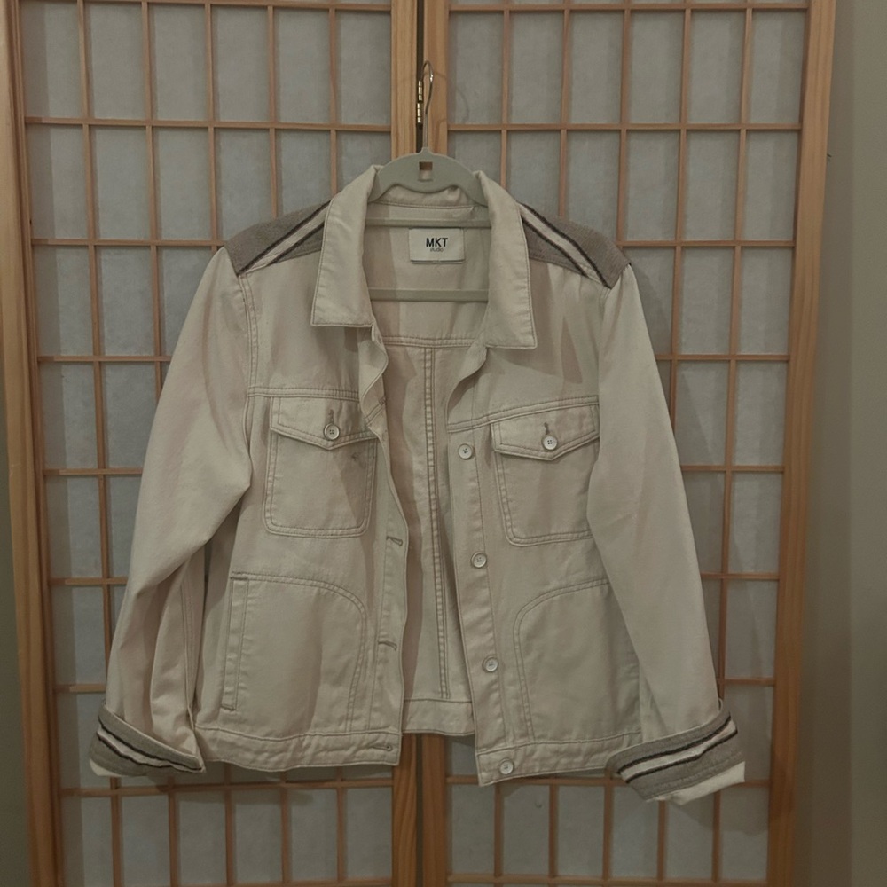 Women's Cream Jean Jacket